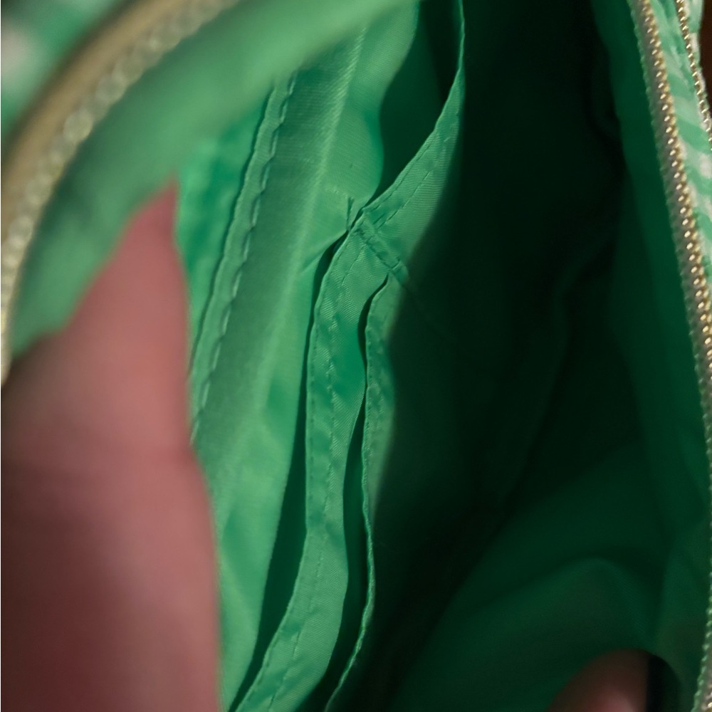 Lilly Pulitzer Glenna Belt Bag in a Fauna Green Performance Gingham - Picture 6 of 6